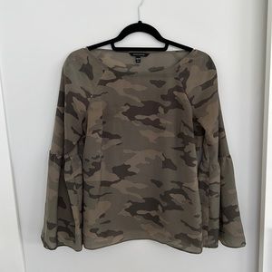 Banana Republic camo blouse